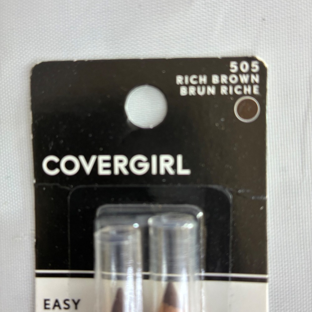 CoverGirl NEW Easy Breezy Brow Pencil 2-Pack Rich Brown 505 Fill Define - Picture 4 of 5
